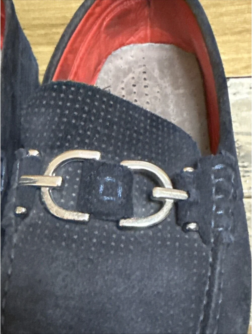 Donald J Pliner NWD Dacio Perf Sport Suede Loafers Size 10.5 US in Navy Blue